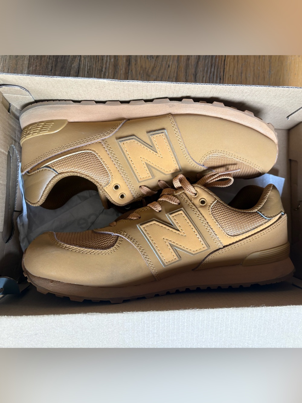 New Balance 574 in Wheat Brown